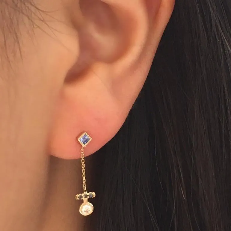 Sapphire Evolution Earring (Single)