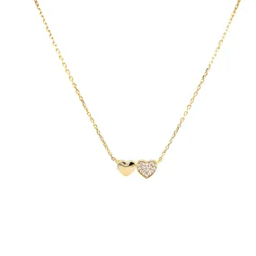 Small Double Heart Necklace