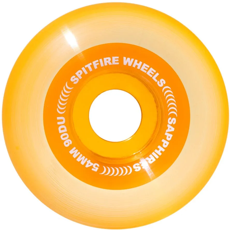 Spitfire Sapphire Clear Orange Wheels 90D 54mm