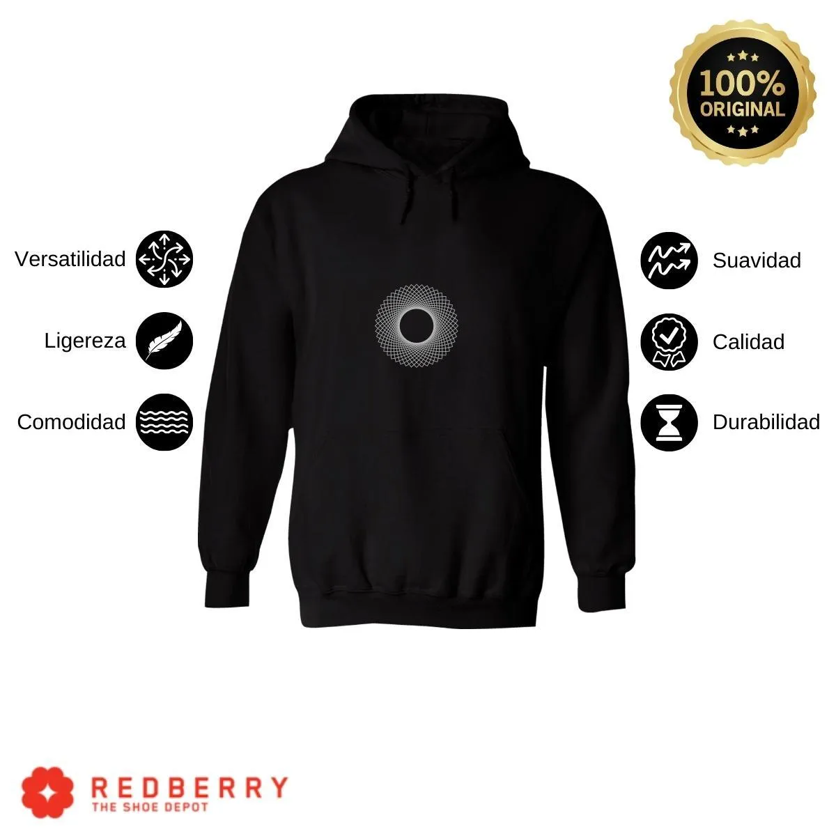 Sudadera Hombre  Hoodie Geometría Diseo Frases 011