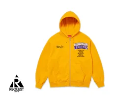 Supreme Salvation Zip Up Hooded Sweatshirt “Gold”