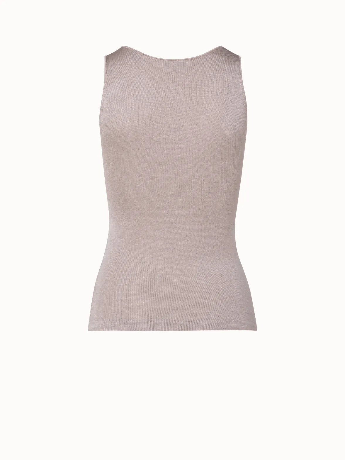 Tank Top aus Seiden-Stretch-Strick