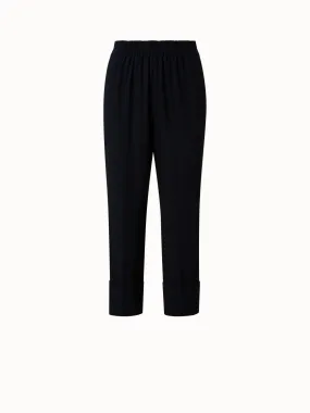 Tapered cropped Hose mit elastischem Bund