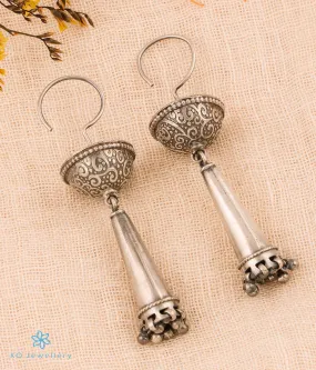 The Latangi Silver Antique Jhumkas