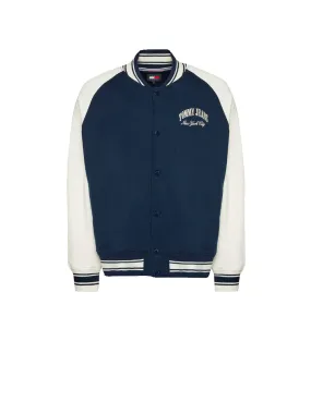 Tjm Ovz Varsity Bomber Jacket - Dark Night Navy