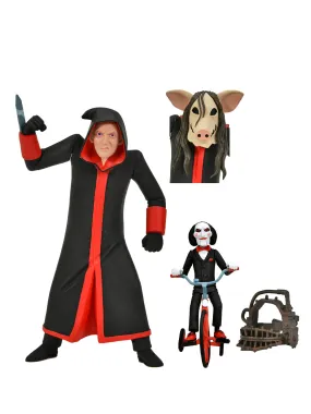 Toony Terrors Jigsaw Killer & Billy Tricycle Boxed Set - 6 Scale Action Figures - Saw - NECA Collectibles