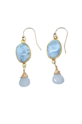 Victoria Ojai Earring in Larimar