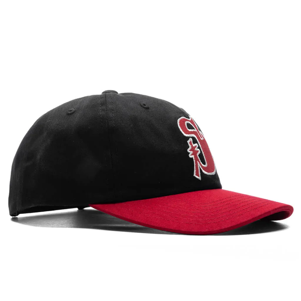 Vintage S Low Pro Cap - Black/Red