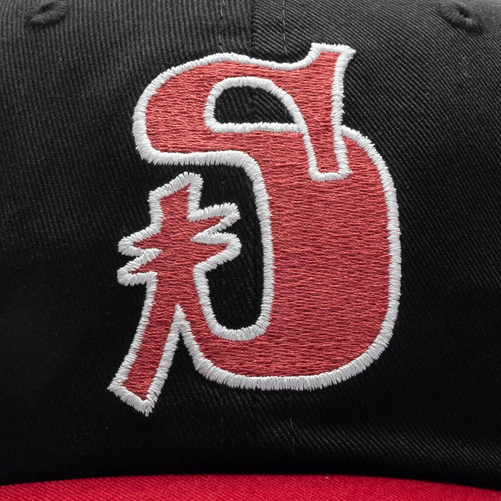 Vintage S Low Pro Cap - Black/Red