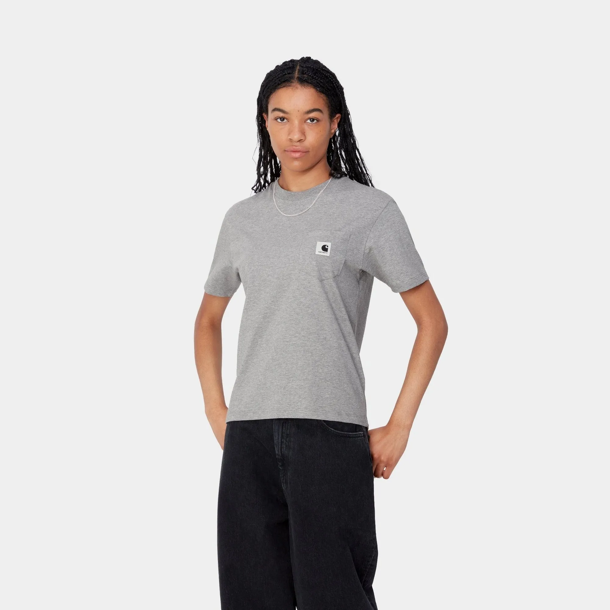 Women’s Pocket T-Shirt | Grey Heather