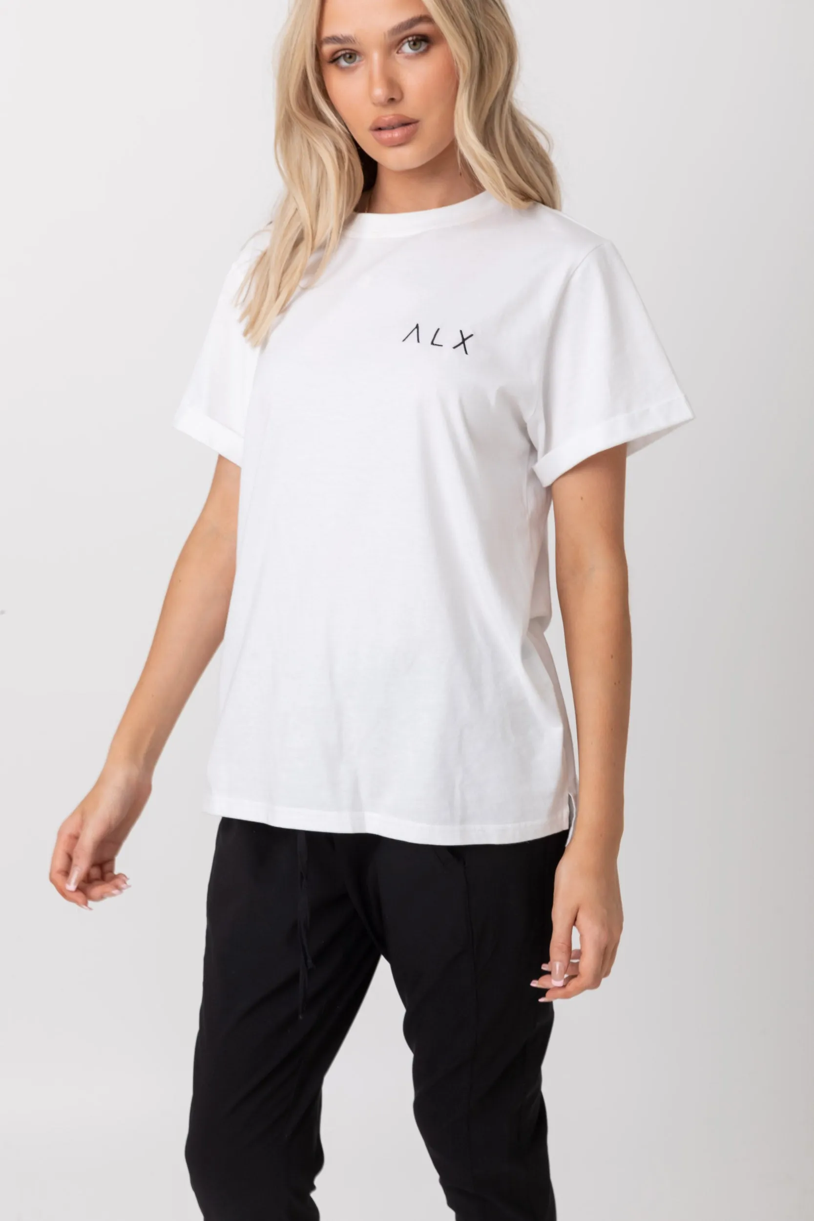 Λ L X Crew T-Shirt White